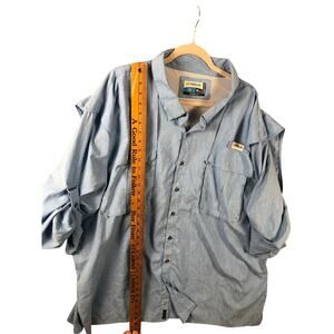 Chemise homme Magellan 4XL manches roulantes ventilée kaki